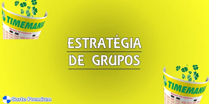 Estratégia de grupos para a timemania