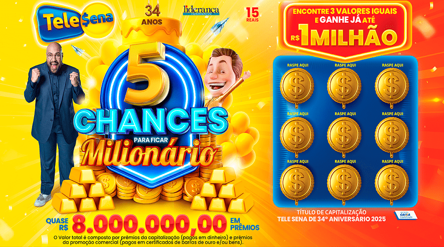 Tele sena de aniversário 2025 mais e menos pontos