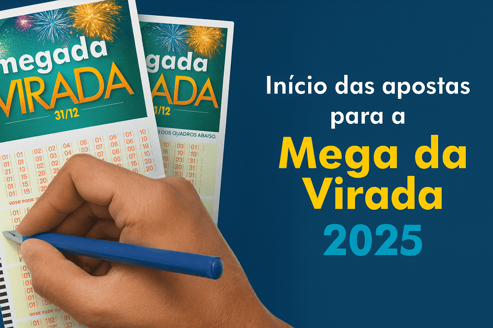 Início das apostas mega da virada 2025