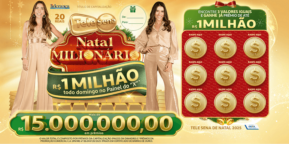 Resultado Tele Sena de Natal 2025 Mais e Menos Pontos
