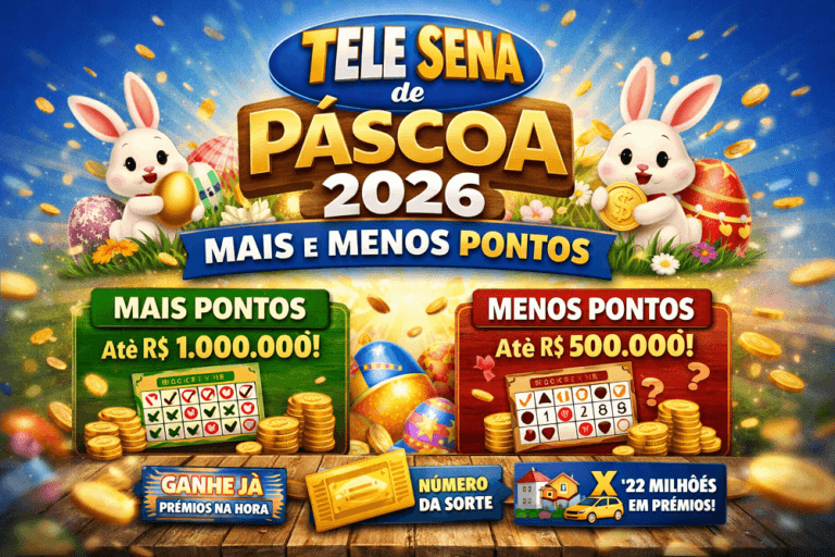 Tele Sena de Páscoa 2026: Mais e Menos Pontos - Sorte Premium - Dicas e ...