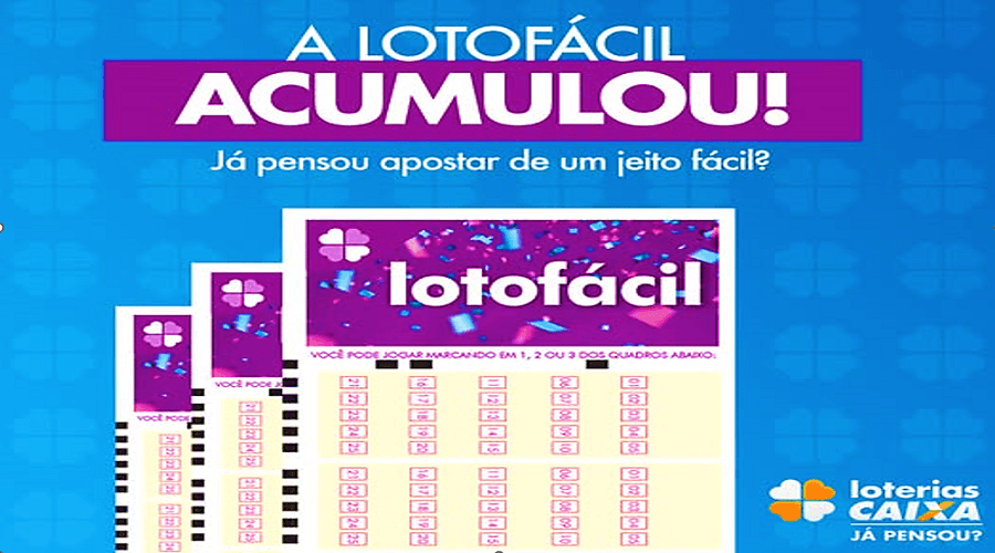 Lotofácil acumulada Lotofácil acumulada em R$ 5 milhões