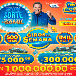 Resultado da Tele sena semanal vermelha edição 63