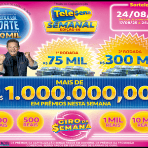 Resultado da Tele sena semanal rosa edição 66