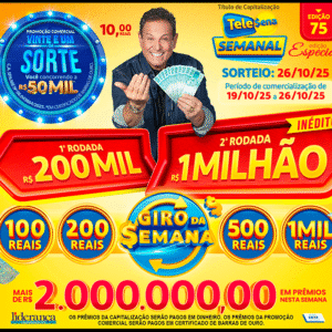 Resultado da Tele sena semanal amarela edição 75