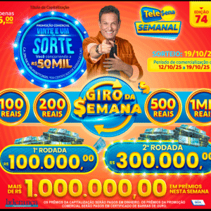 Resultado da Tele sena semanal vermelha edição 74