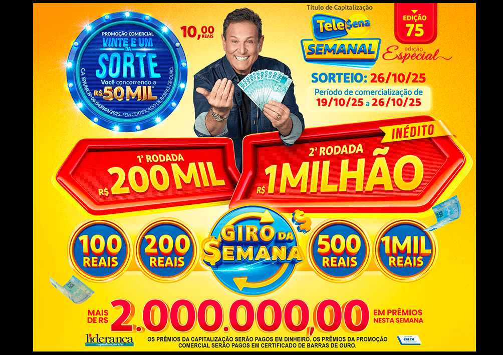 Resultado da Tele sena semanal amarela edição 75 Resultado da Tele sena semanal amarela edição 75