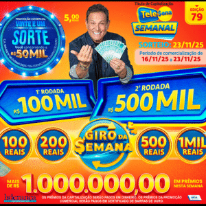 Resultado da Tele sena semanal vermelha edição 79