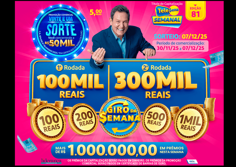 Resultado da Tele sena semanal rosa edição 81