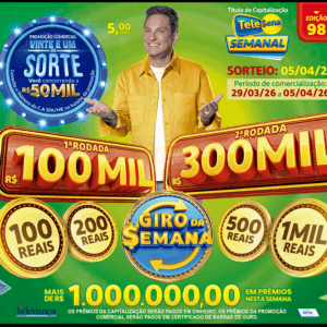 Resultado da Tele Sena Semanal Verde Edição 98
