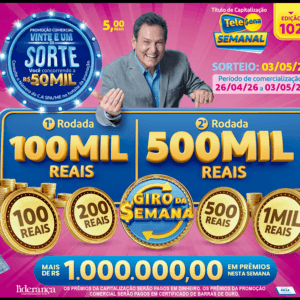 Resultado da Tele sena semanal rosa edição 102