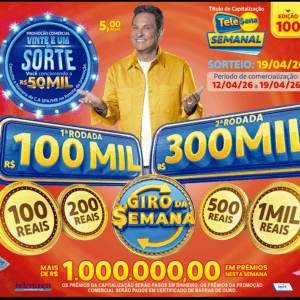 Resultado da Tele Sena Semanal Vermelha Edição 100