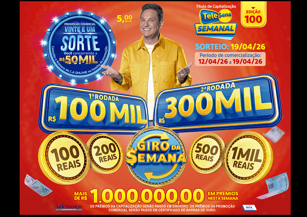 Resultado da Tele Sena Semanal Vermelha Edição 100 Resultado da Tele Sena Semanal Vermelha Edição 100